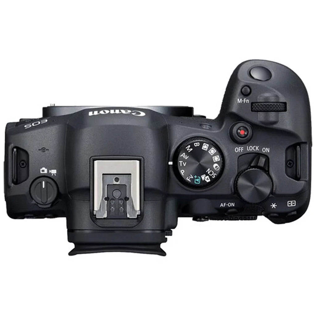 RF Bundle Mark Memory Card Lens Camera R6 Case EOS + Flash + Accessory ZeeTech 128GB Mirrorless + 24-105mm SanDisk with II Canon LED +