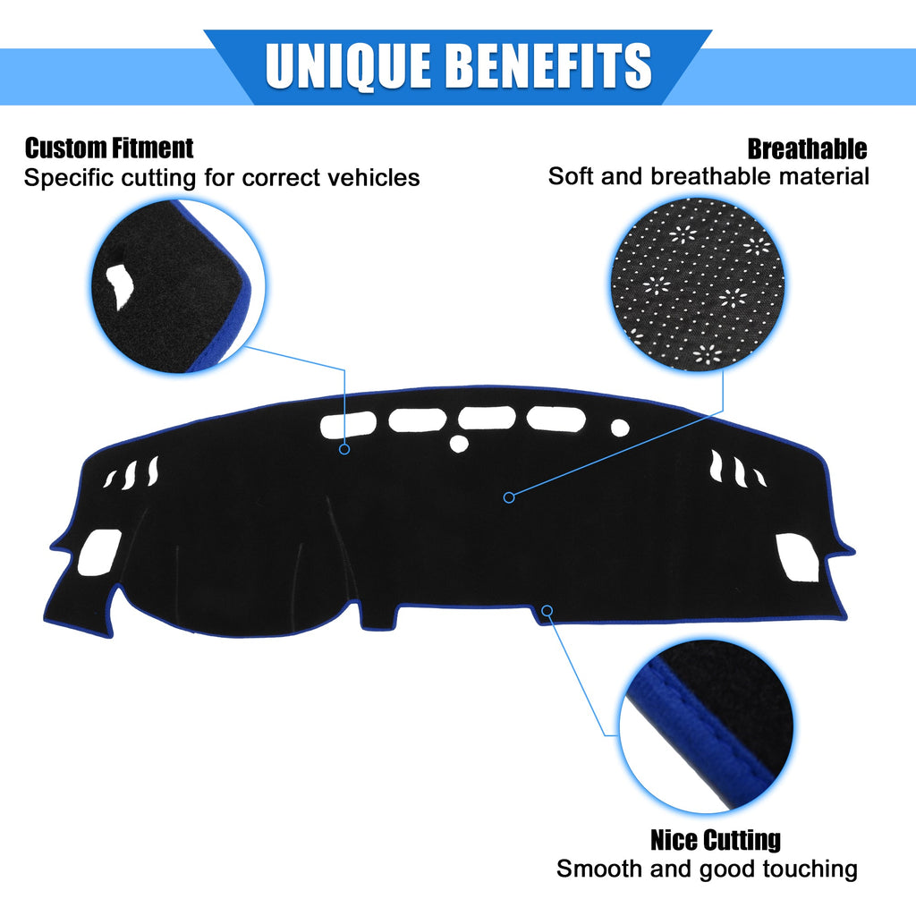 Dashboard Protective Polyester Console Bargains Cover Center Kicks Nissan Compatible Blue for Car Unique 2017-2020