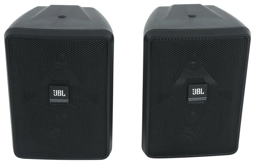Control 23-1 JBL 70v Amp Black + Wall Commercial 3" (8) Indoor/Outdoor Speakers