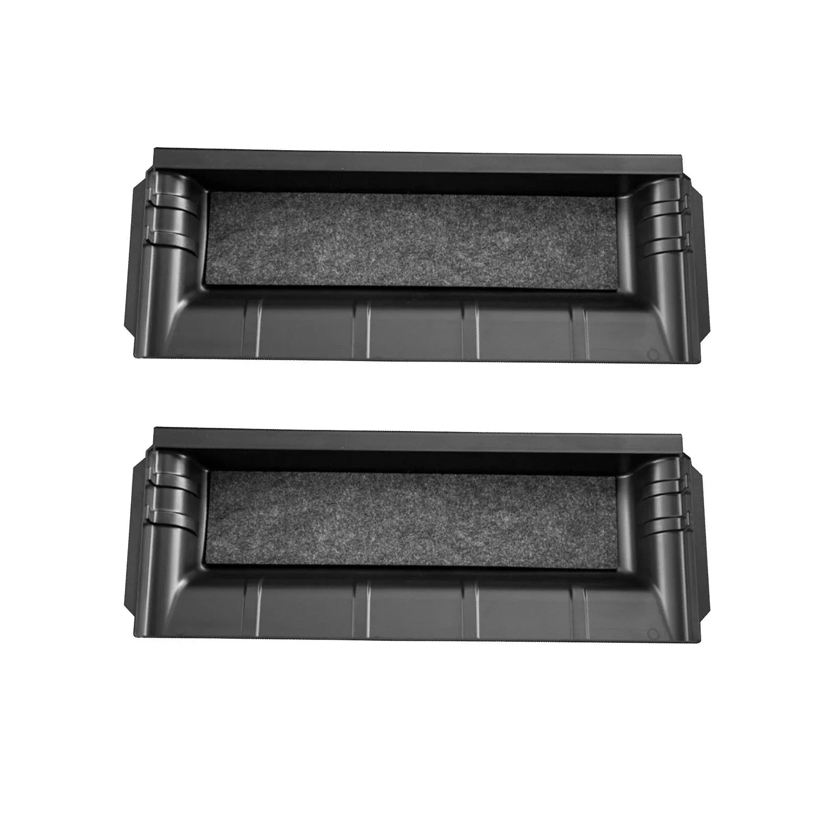 under Interior Accessories Decoration Storage 2Pieces Box Tray Car Hidden Seat Hidden
