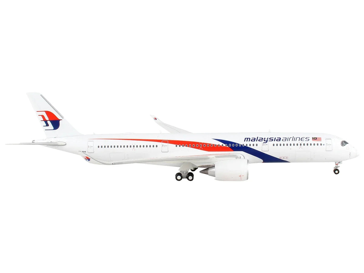 and Airlines" 1/400 Blue Red Model Aircraft Diecast "Malaysia White Graphics GeminiJets with A350-900 Commercial by Airbus Airplane