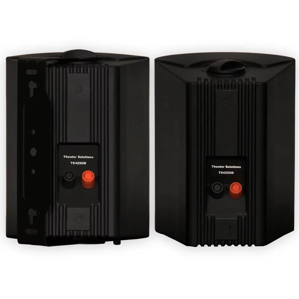 Solutions Outdoor TS425ODB Pair Powered or Theater Bluetooth Speaker Indoor Black