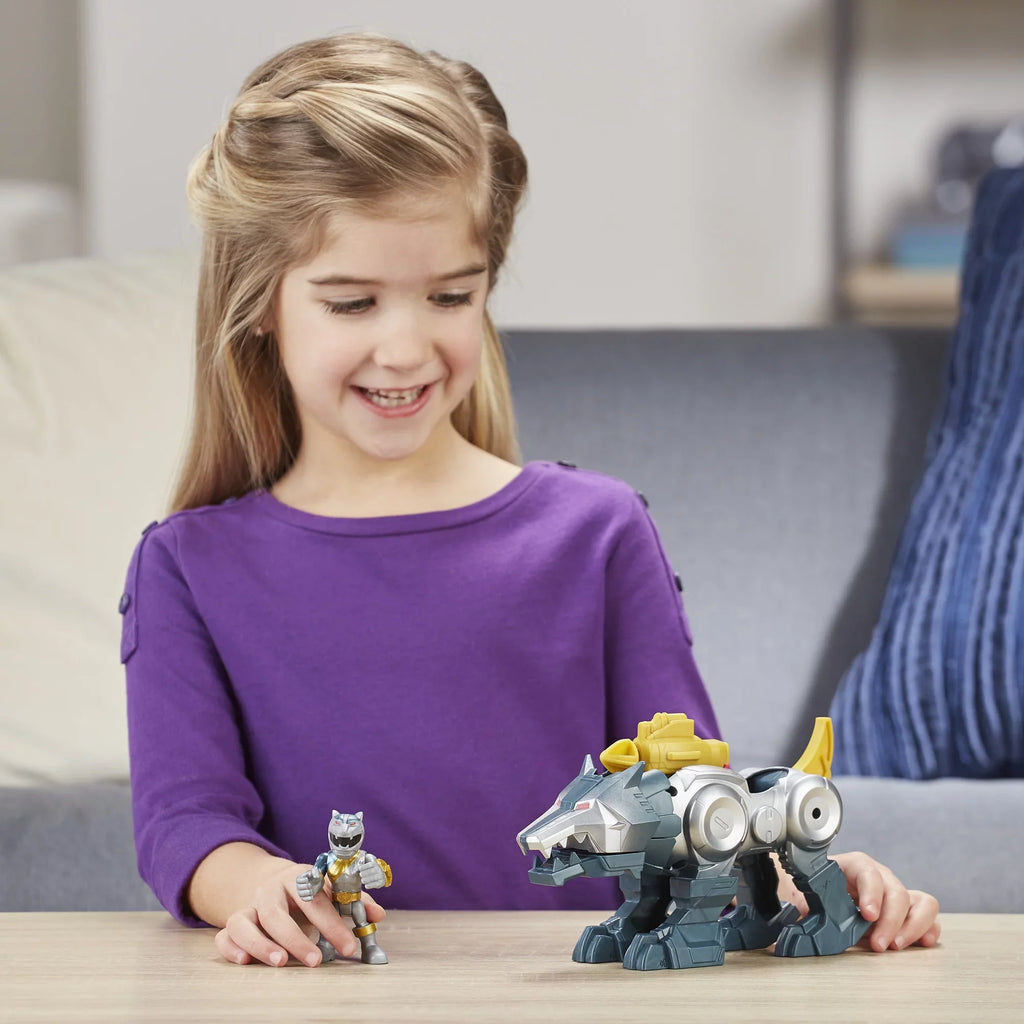 Wolf Rangers Ranger Power Silver Playskool Heroes Zord 2-Pack and Figures