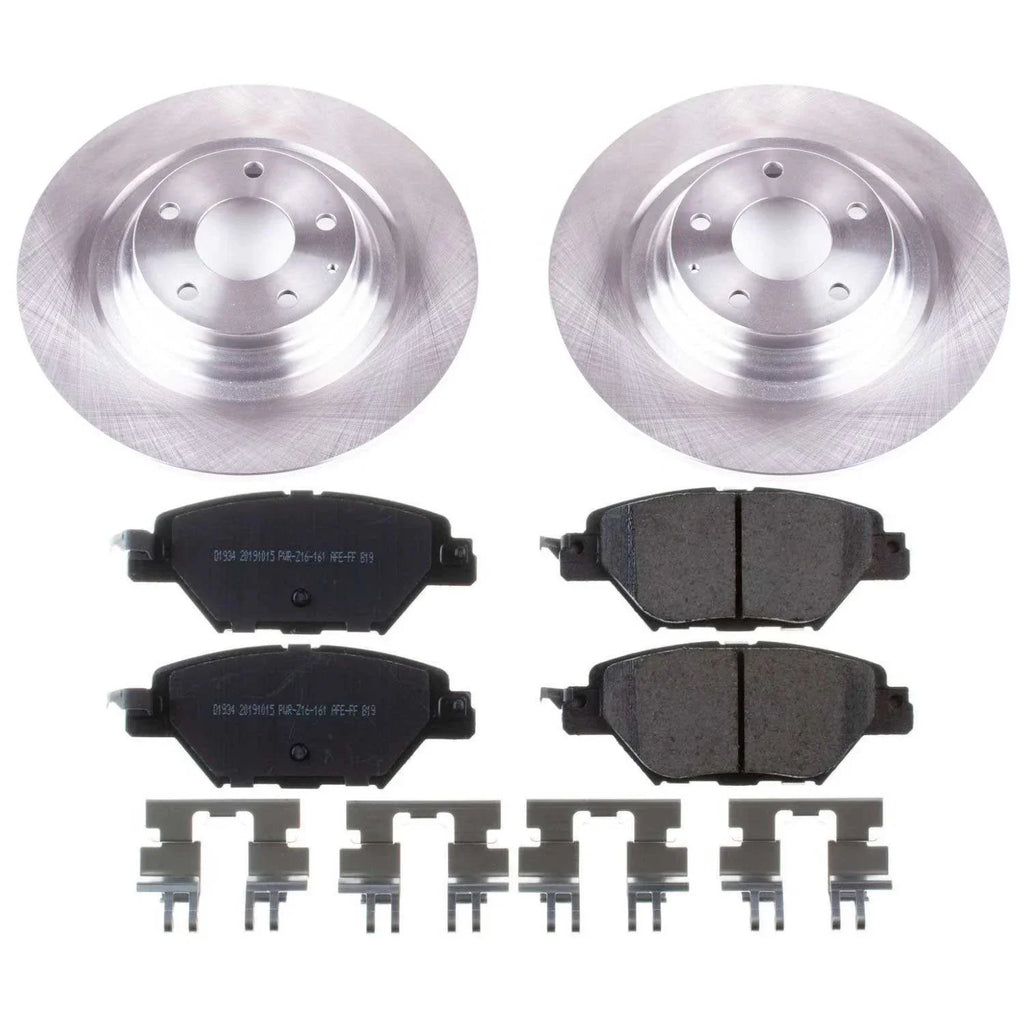 Brake Kit Pad KOE7742 Mazda Stock 2018 and Stop Rotor Fits Rear Replacement CX-9 Power