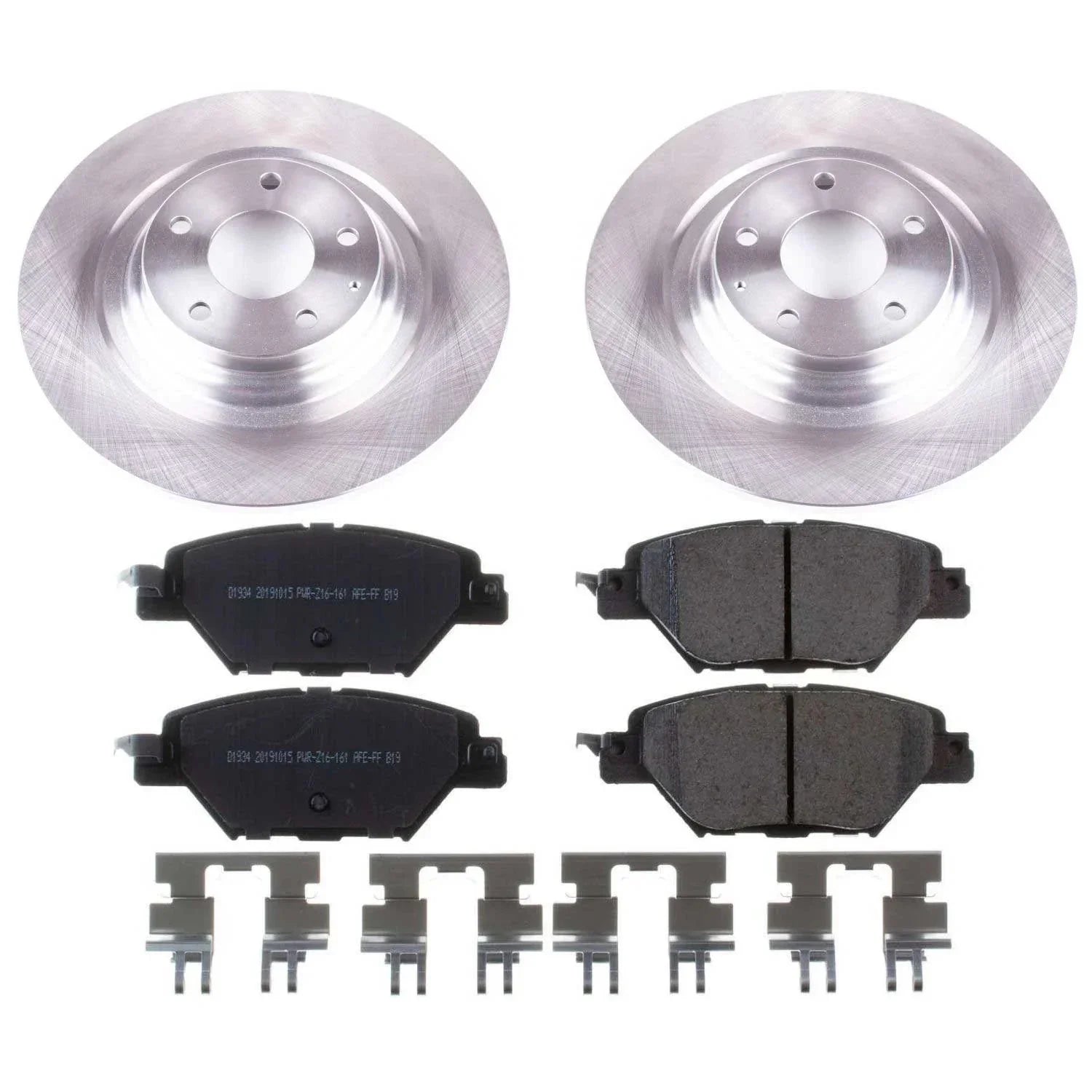 Brake Kit Pad KOE7742 Mazda Stock 2018 and Stop Rotor Fits Rear Replacement CX-9 Power