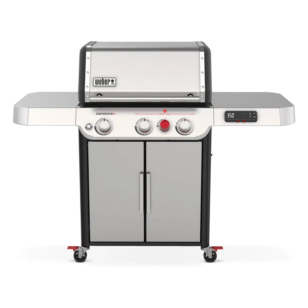 Steel Grill in Propane Technology Grilling Weber Genesis Gas Smart Stainless 3-Burner SX-325s with Smart Connect