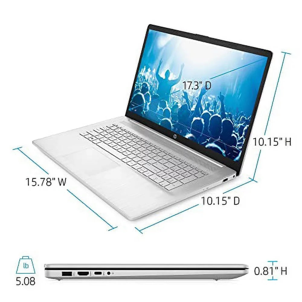 USB-C, 11, 256GB FHD i5-1135G7 12GB Fullsize IPS, 4-Core, 17.3" Backlit DDR4, Graphics, Iris 2022, Laptop Performance COU Business Xe 32GB HP High Keyboard, USB Windows SSD, Intel