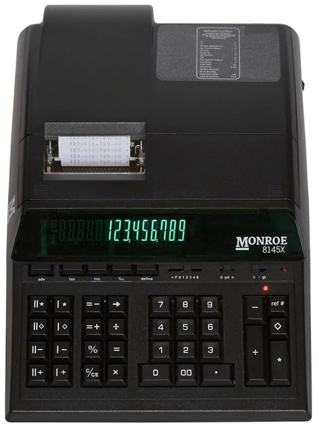 Large Monroe for Big Calculator 14-Digit 8145X Budgets Display Printing With