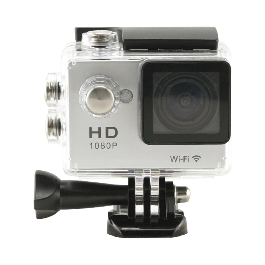 Action with Silver Camera - Our WiFi Clear Included Crystal 1080P Record Adventure Sound, Video, Long-Lasting and Case Waterproof Every