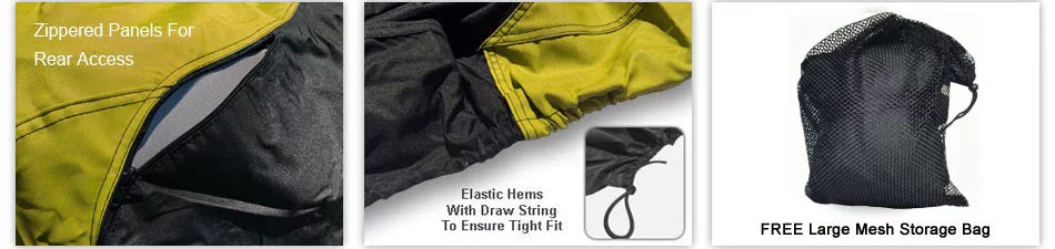 & FX Weatherproof Rain, / SVHO Runner Includes - For Ski & Straps YELLOW Trailerable - Wave - Storage Cover 2017-2018 Jet All YAMAHA Weather Trailer Bag Sun, Black Limited Protects - from More!