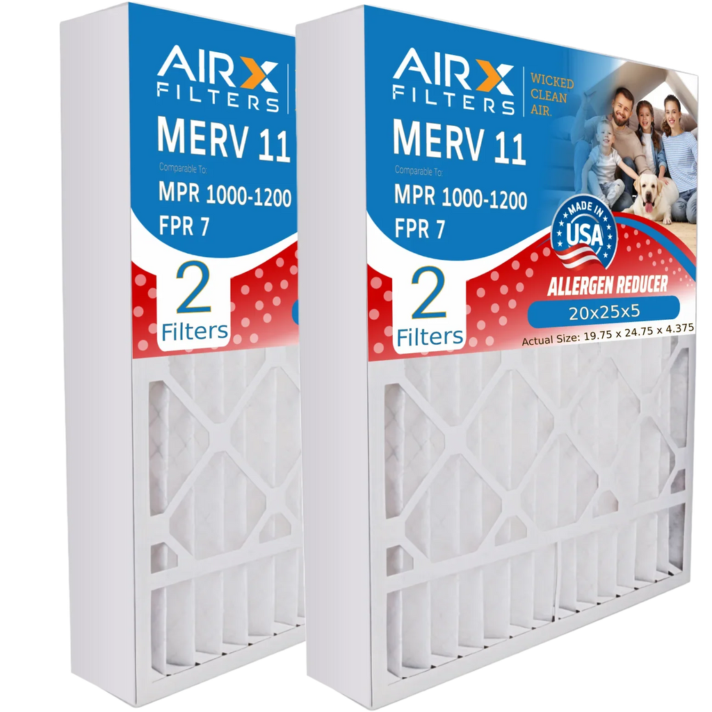 FR2000U-108 11 Made 1000, MERV Filter MPR Air USA AIRX Furnace WICKED FPR Filter MPR White CLEAN Compatible AIR. by 20x25x5 Rodgers & FILTERS Pack 2 20x25x5 Premium 7 with 1200 to Comparable