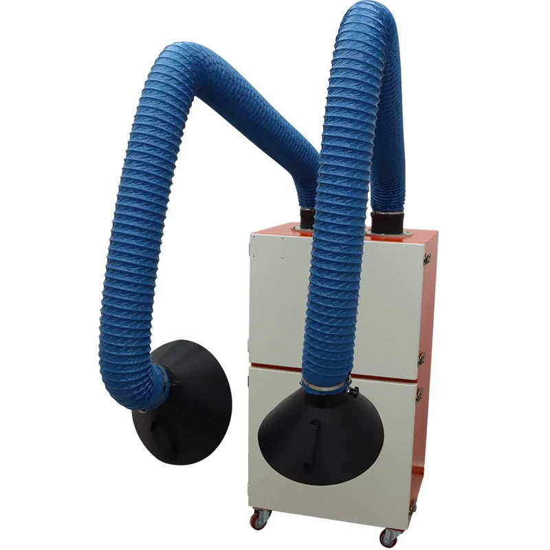 Welding Double Welding Extractor Fume Dust Purifier 220V Smoke EQCOTWEA Arm Smoke Mobile