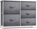 Steel Sorbus 5-Drawer Dresser: Closet Organization, Bedroom, Hallway, Frame, Gray