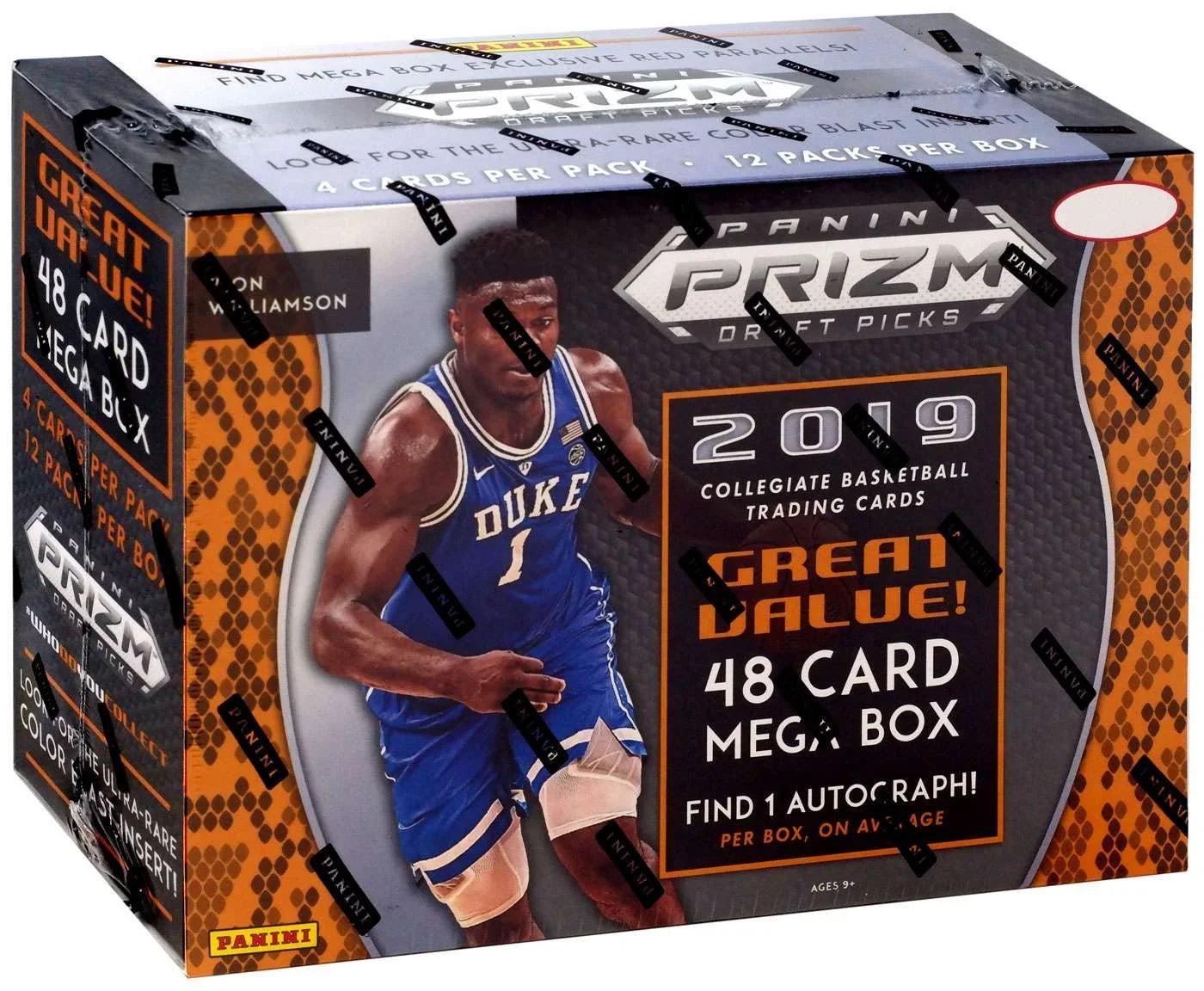 Draft Box Card Trading Prizm Basketball 2019 MEGA Picks NBA Packs) (12 Panini