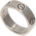 Ring, #49 CARTIER K18 Cartier Ring Pre-Owned Gold, (Good) White Women's Love