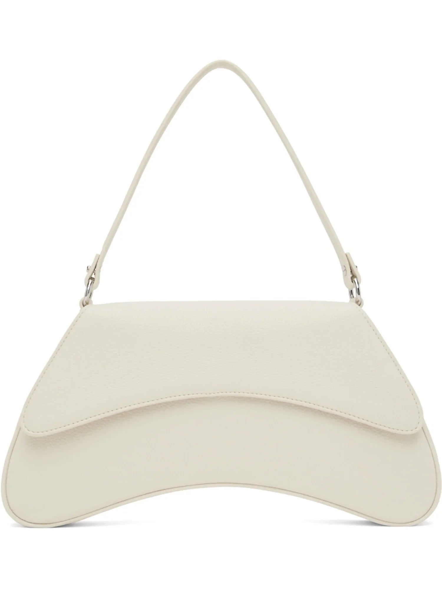 SIMON Shoulder Bag Single White Solid Strap MILLER Women's
