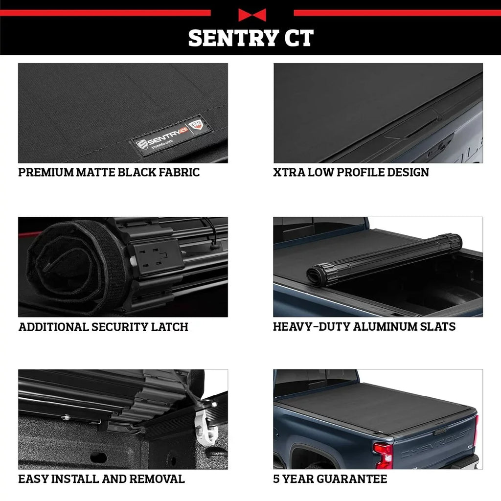 | 1594716 Bed Truck Ct Tonneau Compatible Bed with Maverick Hard 2022 Ford Cover Rolling 4' 6" (54.4") Truxedo | Sentry