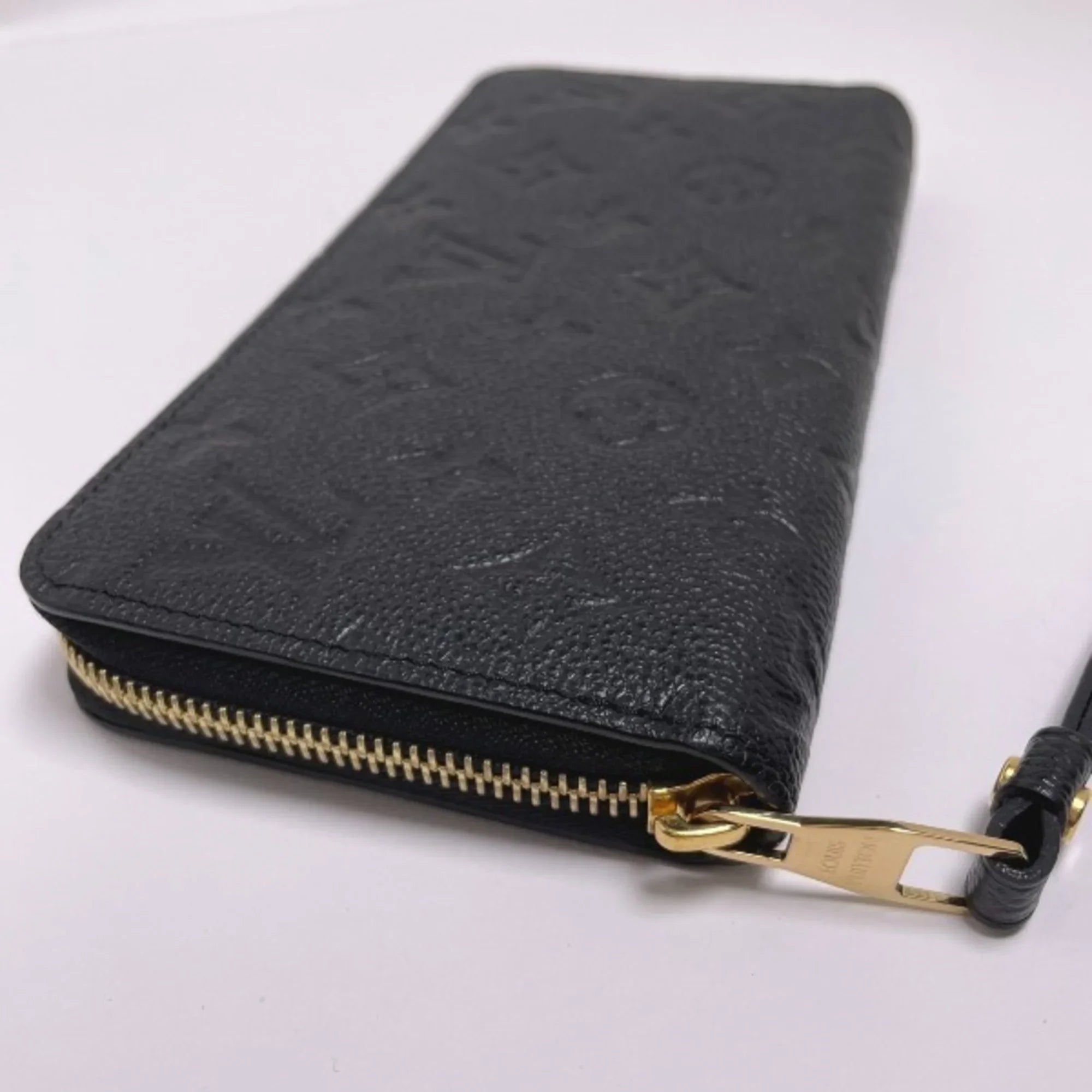 Empreinte Louis Long VUITTON Pre-Owned Zipper LOUIS Wallet (Good) Noir M61864 Vuitton Round Monogram Zippy LV