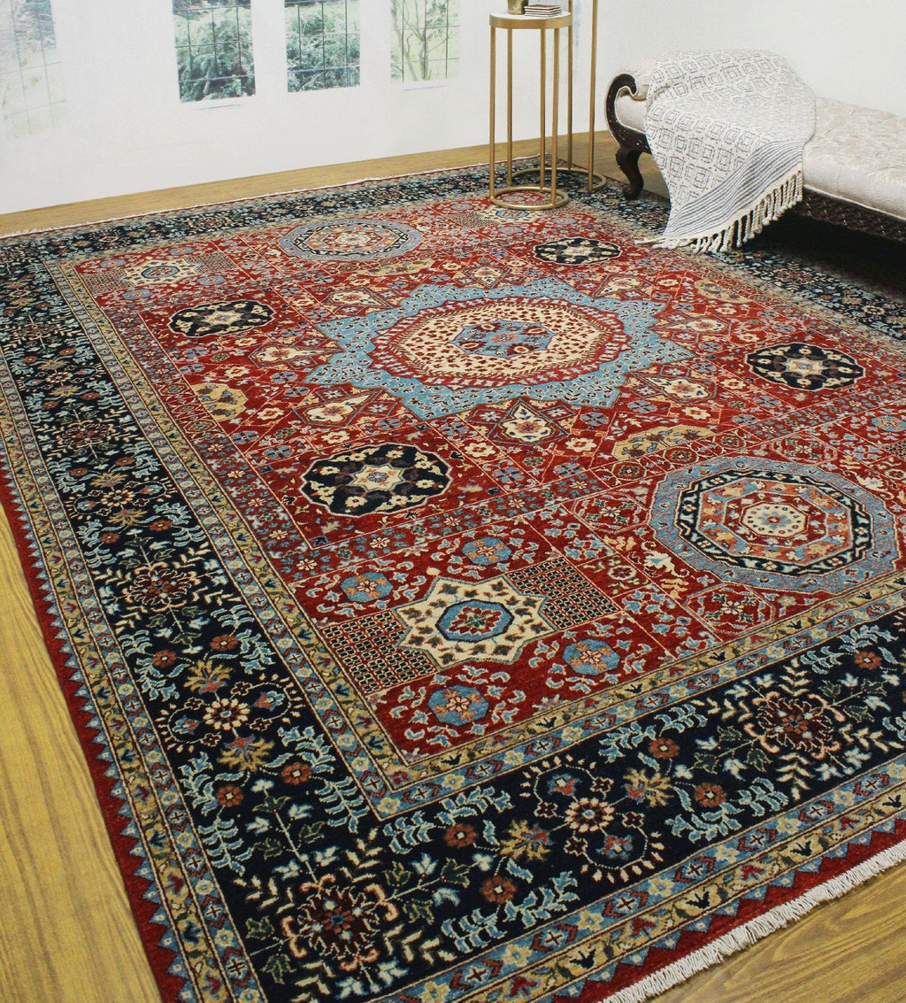 Red/Blue Aria Mervin x 11'11" 8'10" Rug,