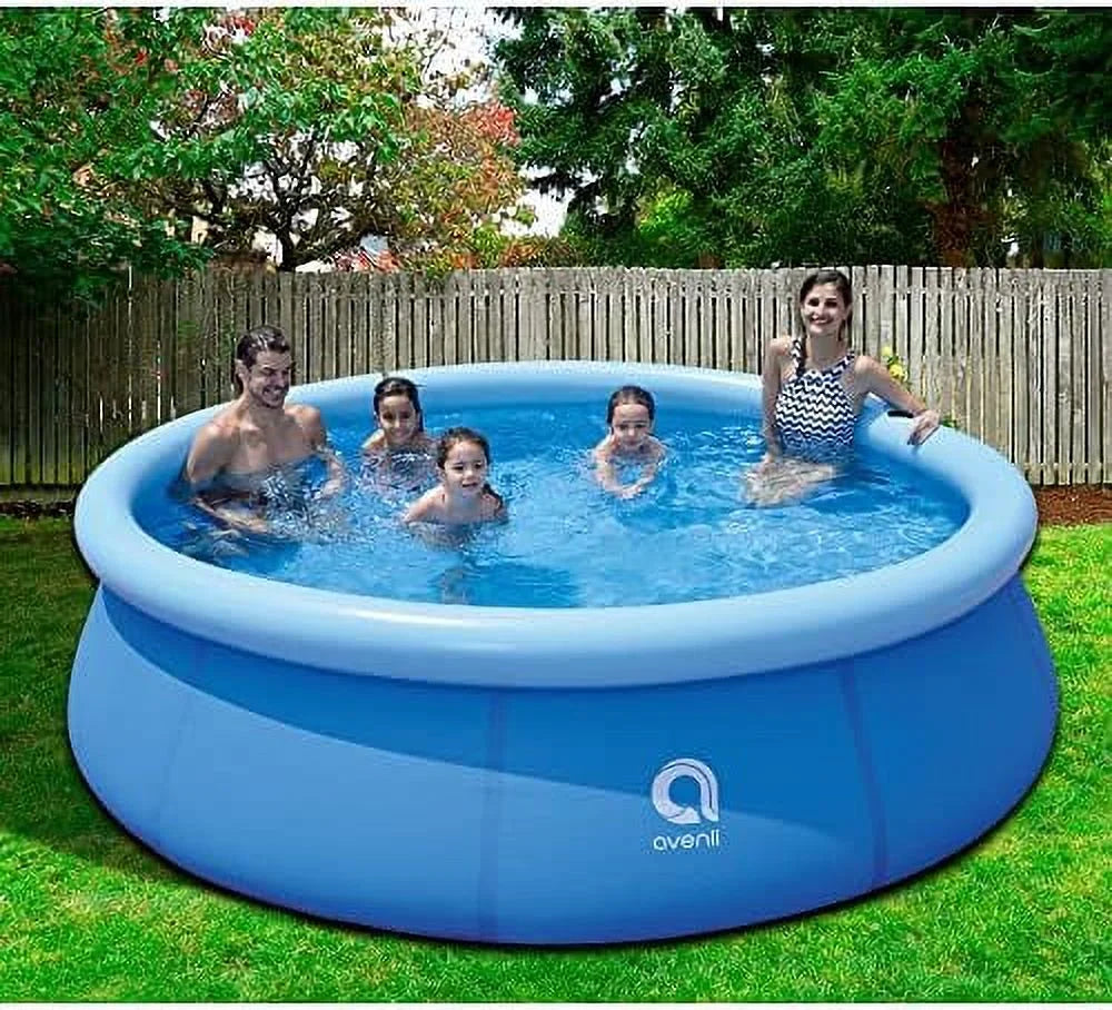 30 pool, foot capacity kids outdoor 10 set above 3 blue prompt 17807 inch avenli person to backyard kiddie 2 swimming x ground inflatable