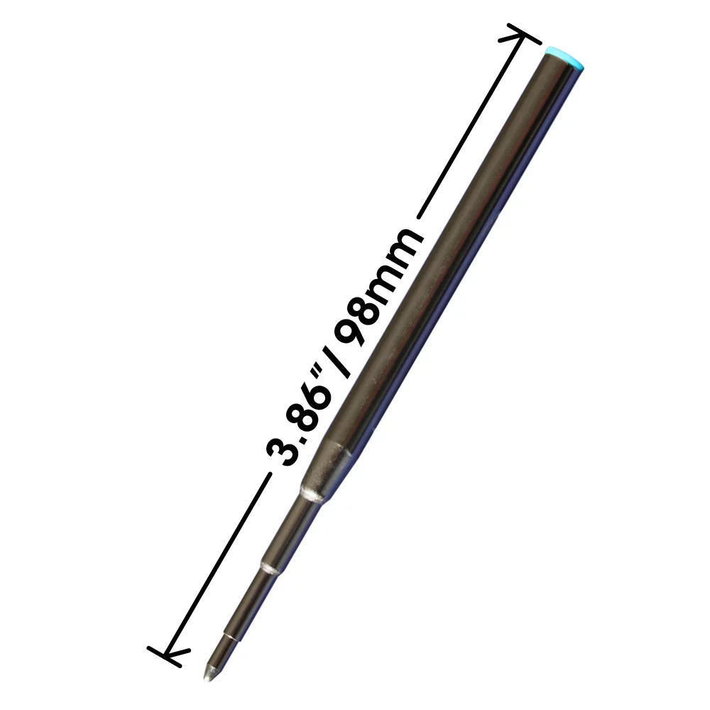 Blue Replacement / in - 98 for Measures Black Ballpoint Refill - 128211/128214 6 6 mm + 3.875 Jaymo - Montblanc Pen Long