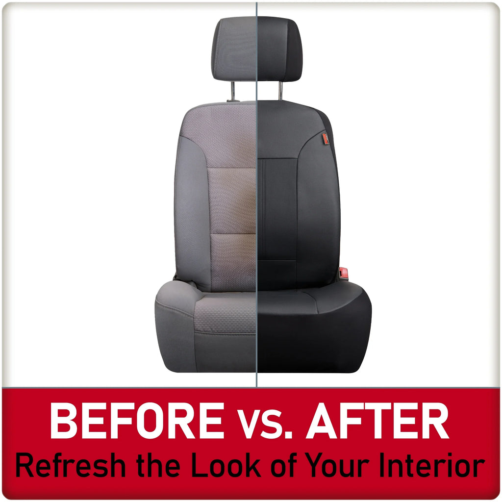 Vegan 43645WDI Petersen Black Genuine Seat 3-Piece Leather Dickies Car Covers,