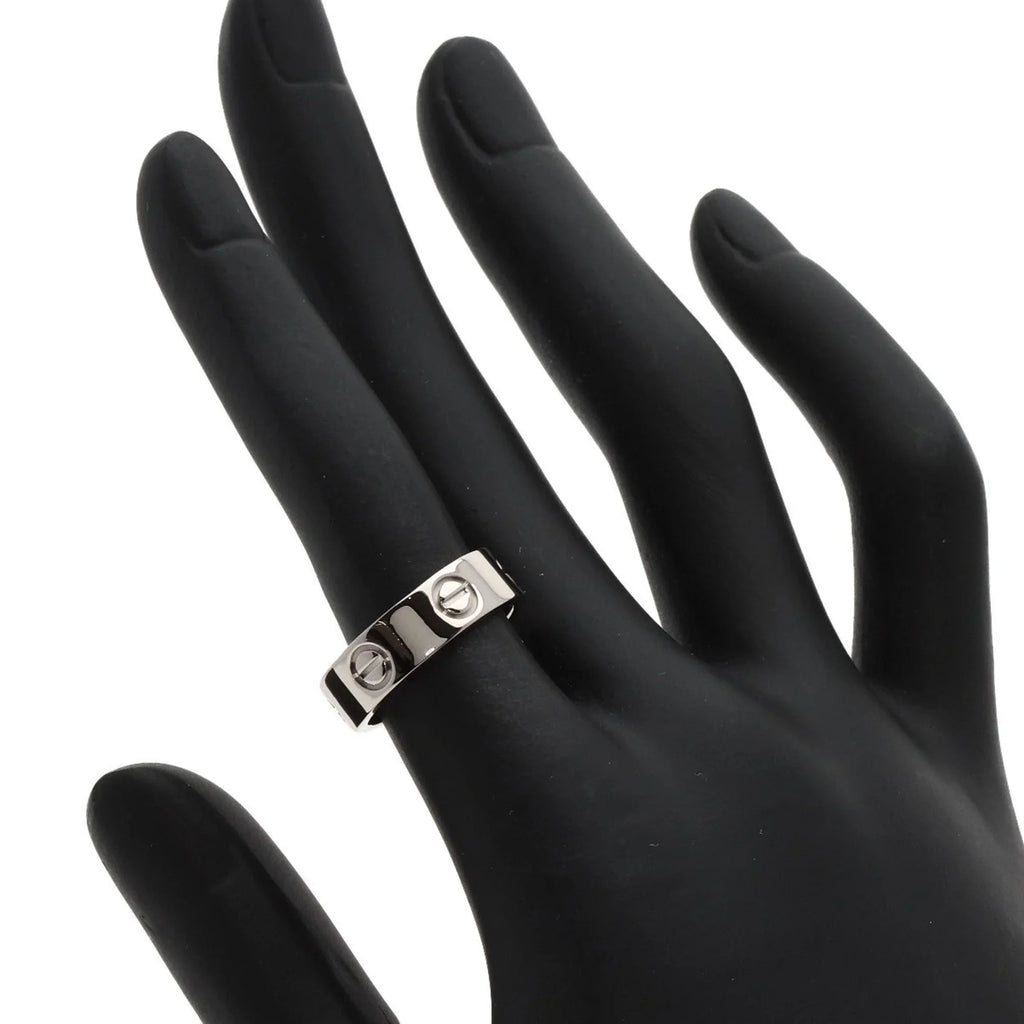 Ring, #49 CARTIER K18 Cartier Ring Pre-Owned Gold, (Good) White Women's Love