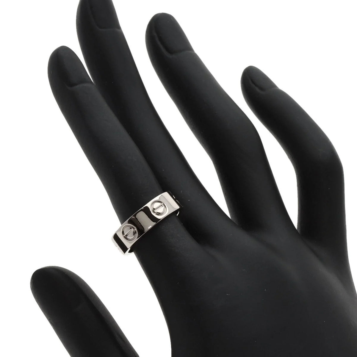 Ring, #49 CARTIER K18 Cartier Ring Pre-Owned Gold, (Good) White Women's Love
