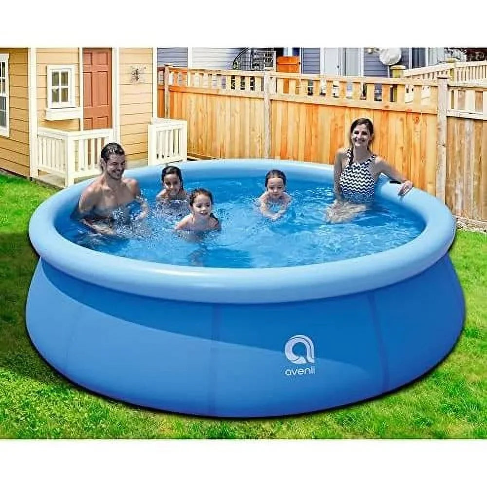 30 pool, foot capacity kids outdoor 10 set above 3 blue prompt 17807 inch avenli person to backyard kiddie 2 swimming x ground inflatable