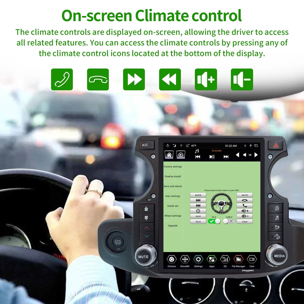 12.1 GPS Touch Screen Navigator Replacement Apple radio 4G+64G Linkswell Radio for Android T-style Truck inch Carplay SirusXm Car Wrangler 2018-2021 Auto Car Gen5 Gladiator Stereo Jeep