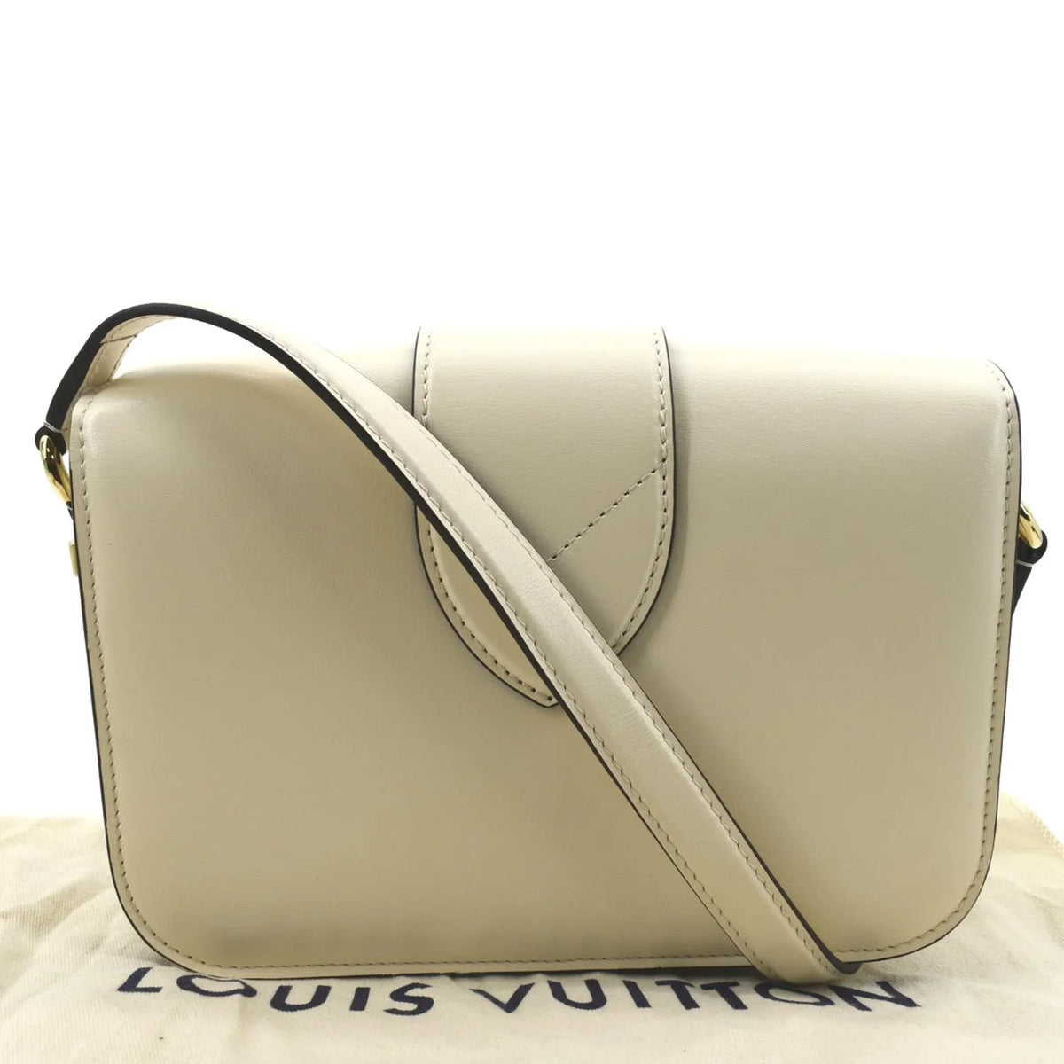Shoulder Creme Leather LOUIS Calfskin 9 Pont Bag VUITTON Pre-owned