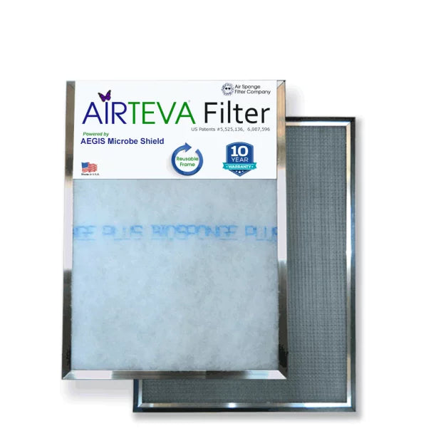 20 1) With 19 Replacement 1/2 Pad Furnace Actual Size: X Biosponge Filter Plus Airteva 1/2 x x (1) x 13 3/4" AC, (14