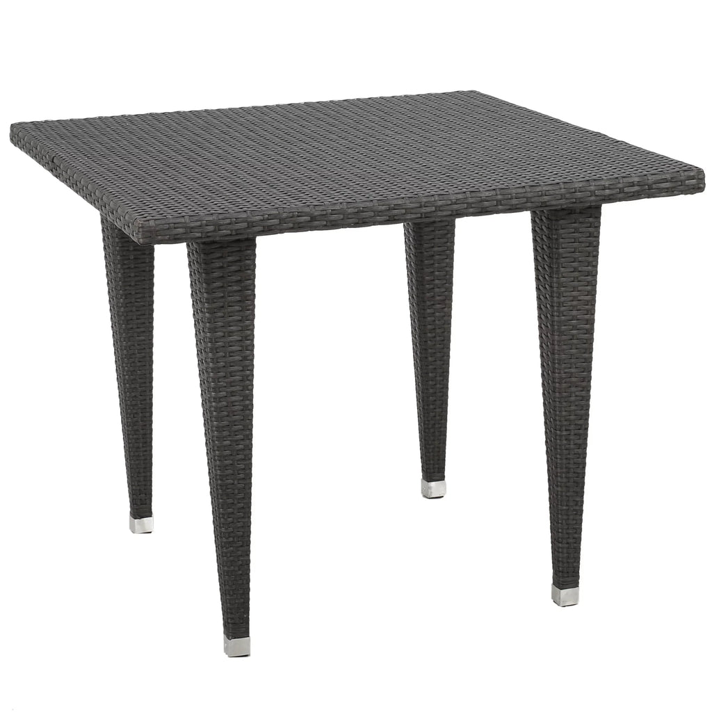 Piece with Set Cushions, Wicker Square Arcadia Dining Silver Grey, Outdoor 5