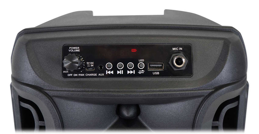 8" BOOM8 Technical w/Bluetooth Party (2) Portable Pro TWS Speakers LED Wireless