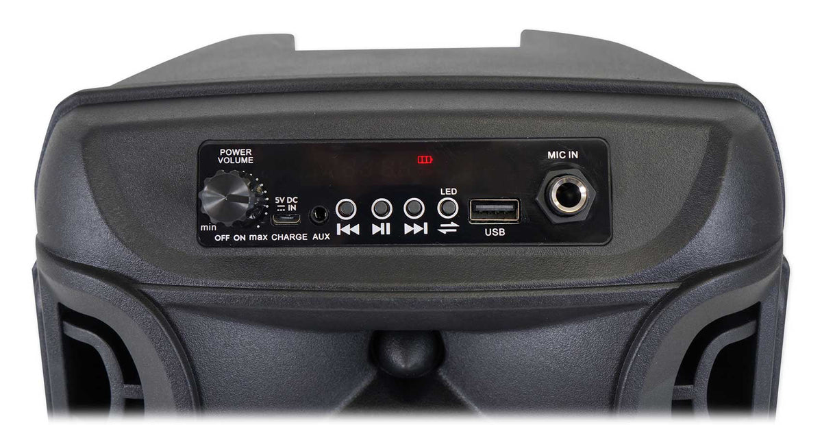 8" BOOM8 Technical w/Bluetooth Party (2) Portable Pro TWS Speakers LED Wireless
