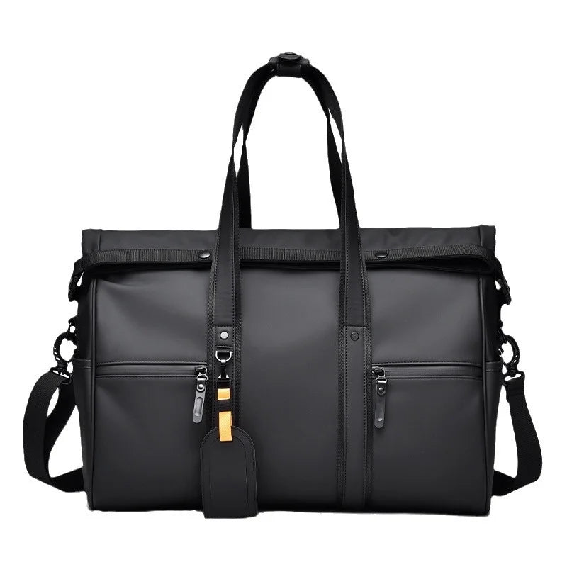 Travel Bag Women'S Waterproof And Feel Luggage Capacity Trip Sports Business Separation Handbag Large And Bag Leather And Fitness Bag Dry Wet Men'S