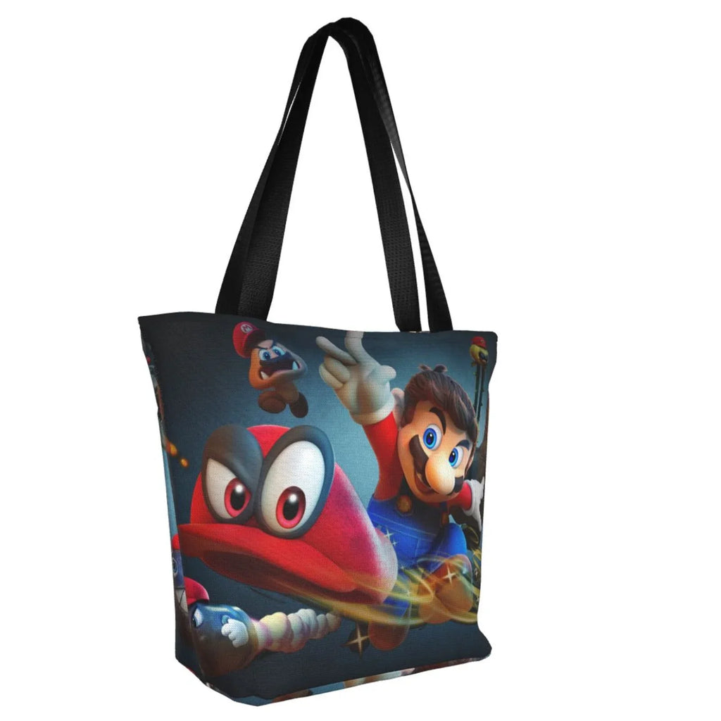 For Large Travel Work Capacity Odyssey Bag Super Beach Handbag School Shopping Business Tote Women's Mario Shoulder