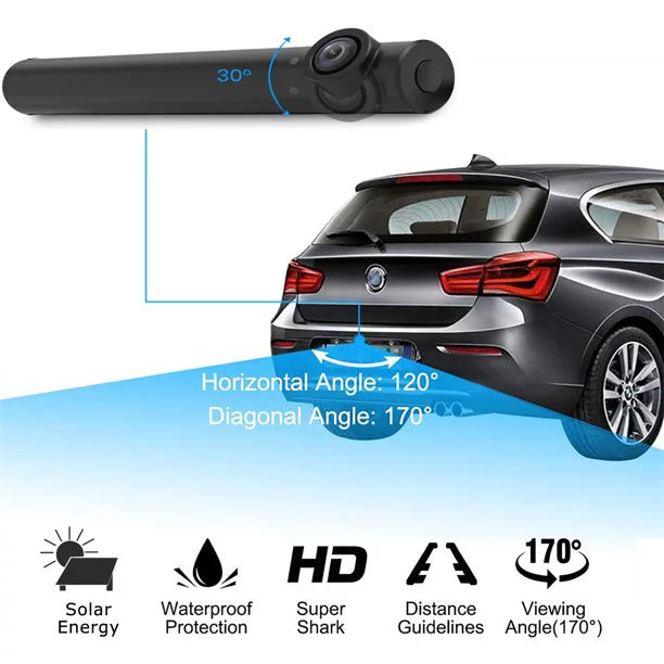 Night Wireless for Monitor 5'' Vision Up for AUTO-VOX Systems Camera Car Camera 5Mins Back Backup Trucks, DIY Installation, TW1 Solar