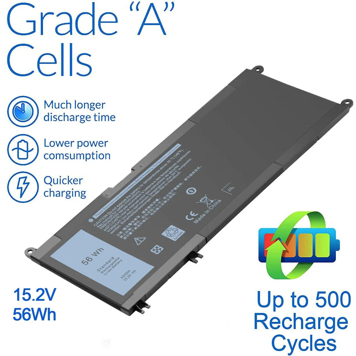 Inspiron 15 15 33YDH 7577 7570 7778 7580 7779 Dell Vostro 7786 Battery 17 For