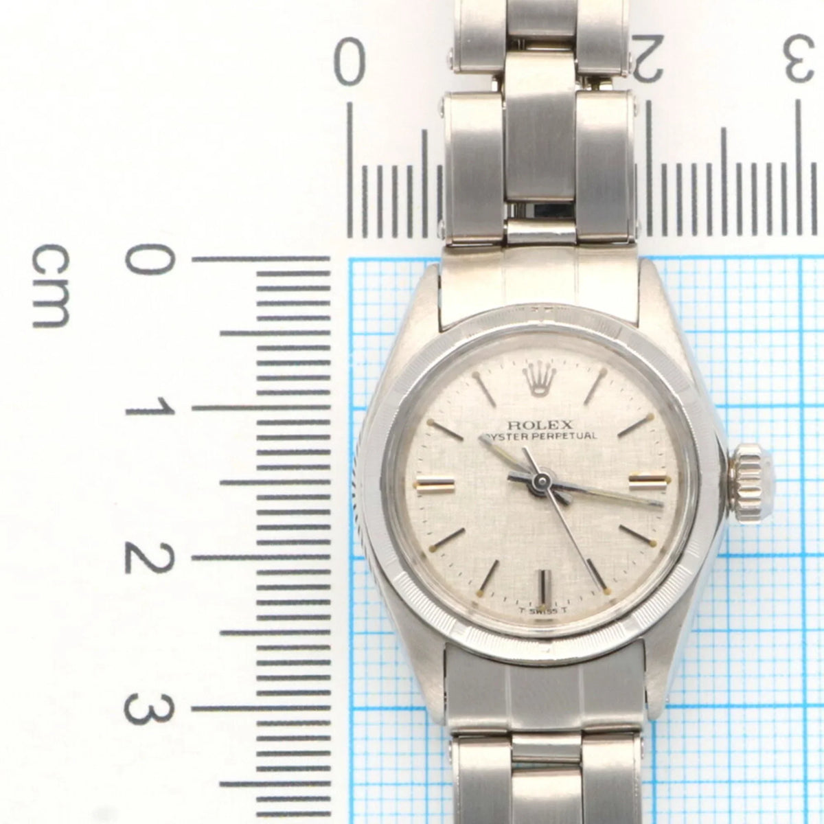 Watch Stainless Rolex Automatic Perpetual Oyster Women's Pre-Owned 6623 ROLEX Winding Steel (Fair)
