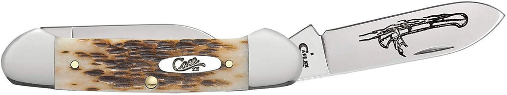 Amber Case Pocket Canoe Knife CV Bone
