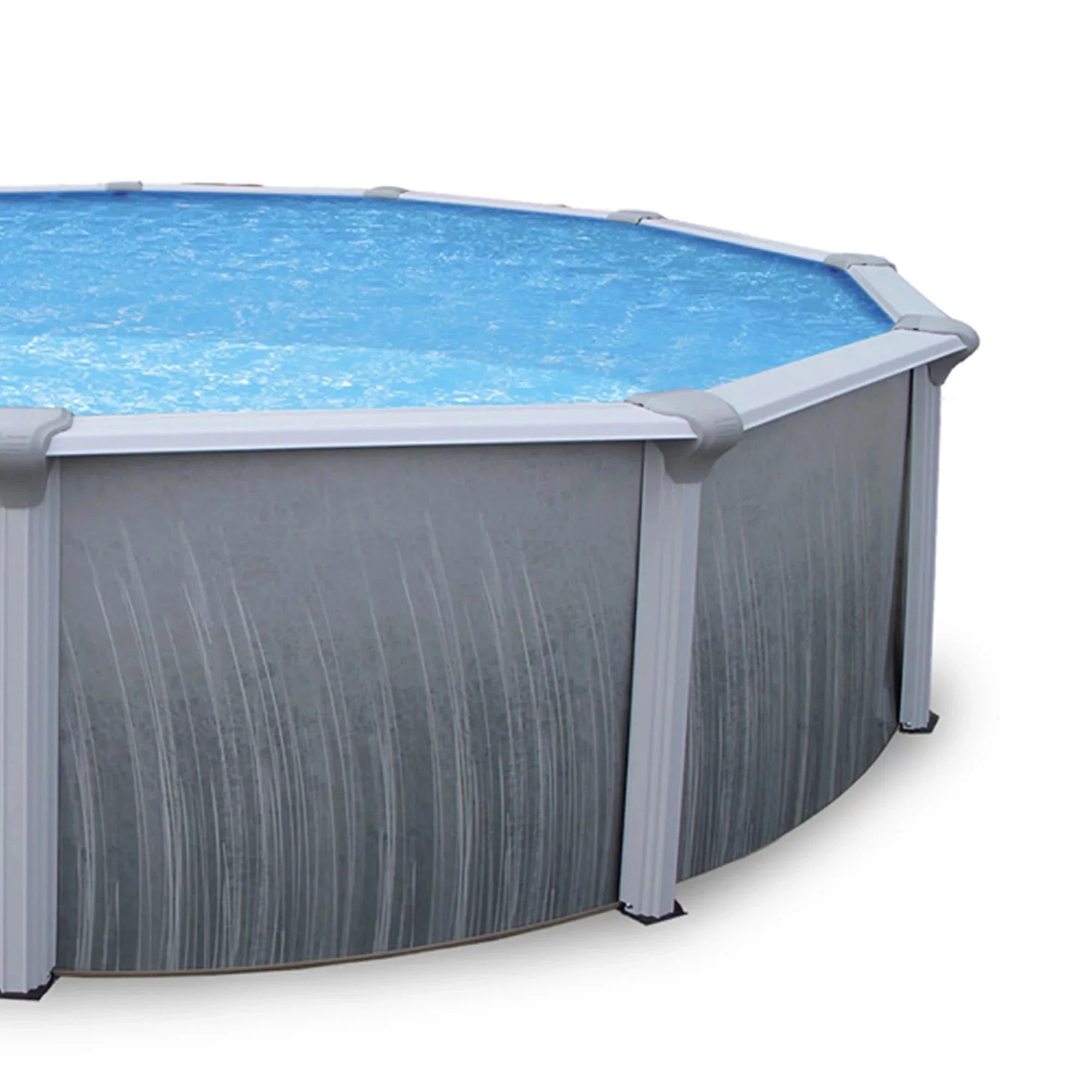 Rail With Martinique 7-In 52-In Pool 15' Round Bluewave Top Steel