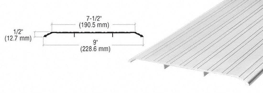 9" 1/2" 185" x Long TH019A185 CRL - Threshold Saddle Aluminum