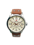 Watch Beige 06-4307.04.002 StainlessSteel Military Mens Dial Quartz Hanowa Swiss