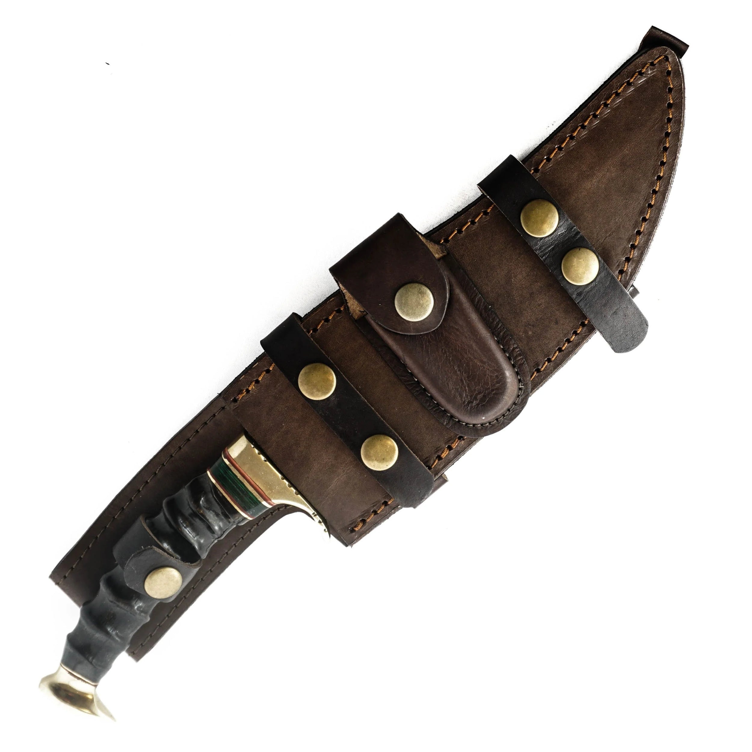 Jungle Damascus Knife- High 13 Hunting Carbon Steel-