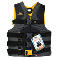 Adults 90+ Nylon Vest Yellow/Gray 2XL/3XL, Pounds, Life Infinity Stearns for Men's