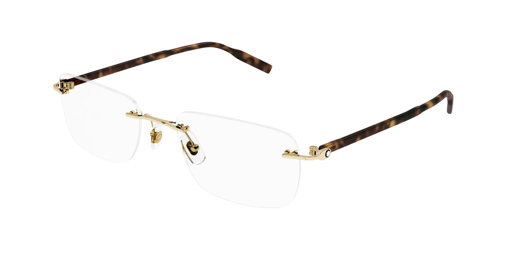 Eyeglasses O- Montblanc / Havana 006 Rimless 0221 MB