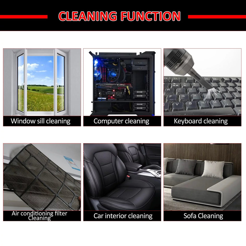 and Motor Dust 100W Cleaner Cars, Efficient Compressed - Brush Air Blower Duster More for Electric Computers, Pinnaco