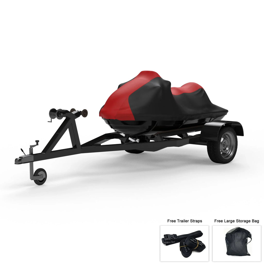 Sun, Weather Straps Trailer Storage YAMAHA - And Includes Rays, - More! Bag Wave Protects 1991-1993 - Rain, 650 Color All Jet Cover RED Black Trailerable Ski UV And Runner For from LX / - Weatherproof