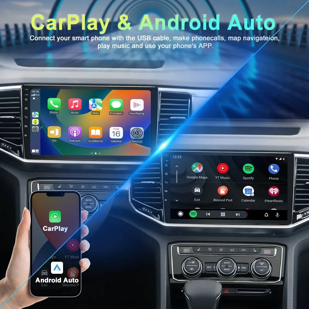 For Stereo CRV 1997-2001 Radio Android13 WIFI CAM 4-64GB Car Carplay GPS Honda